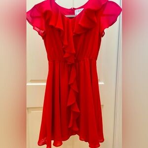 Red Dress Girls Size 8